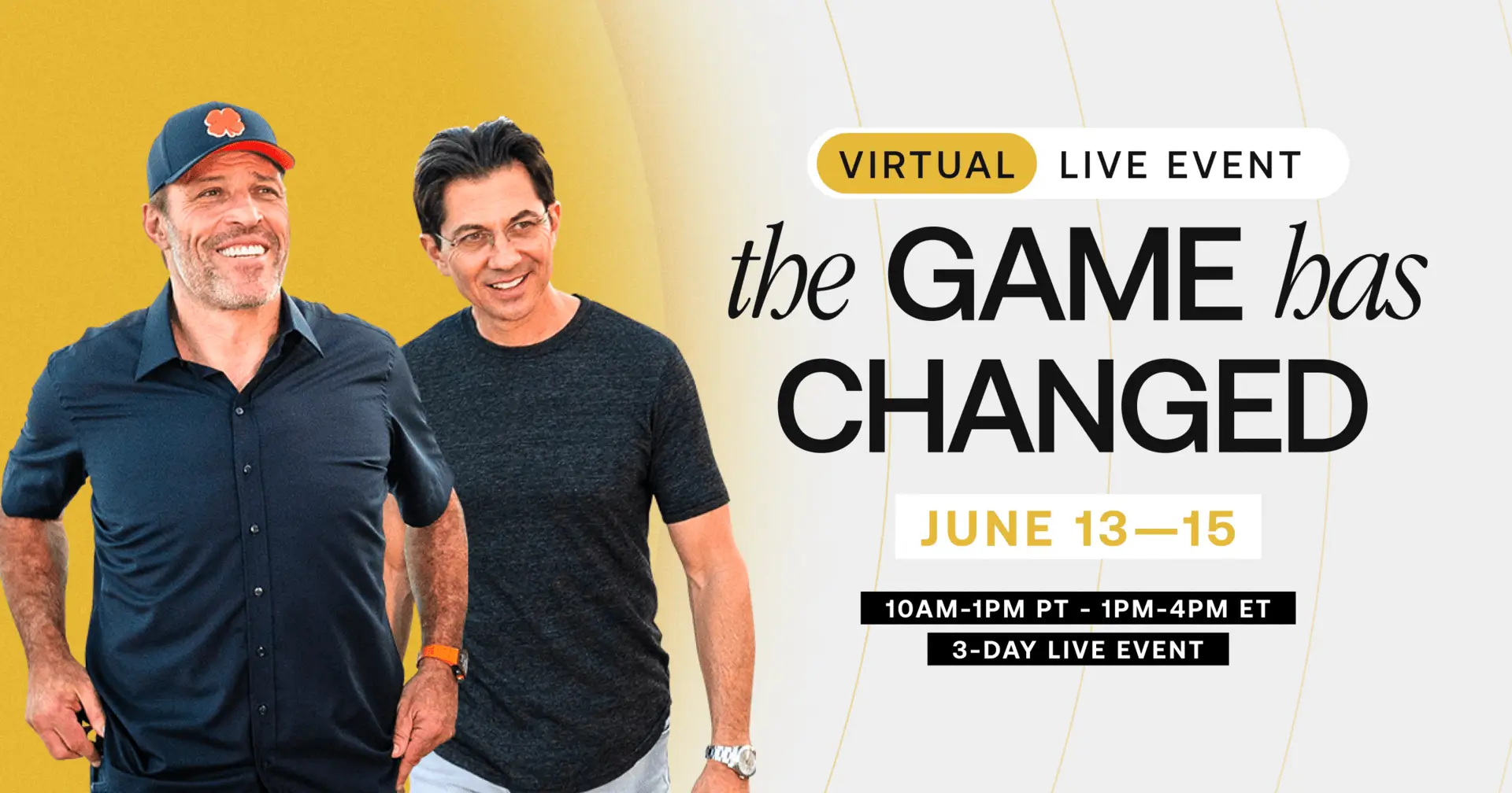 Join Now To The Game Has Changed – Virtual Live Event
